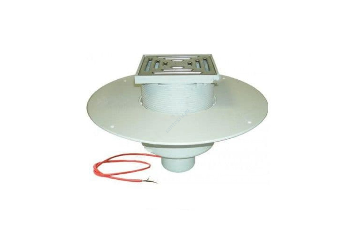 Воронка кровельная ПВХ HL62.1BP с вертикальным выпуском Дн 110 с трапом, электрообогревом, теплоизоляцией HL HL62.1BP/1