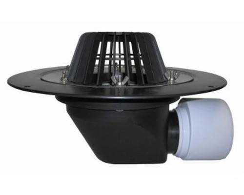 Воронка кровельная PP HL64 с горизонтальным выпуском Дн 75/110 с листвоуловителем, теплоизоляцией, обжимным фланцем HL HL64 