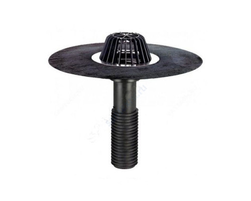 Воронка кровельная PP HL69H с вертикальным выпуском Дн 160 с листвоуловителем,гидроизоляционным полимербитумным полотном 500мм HL HL69H/5