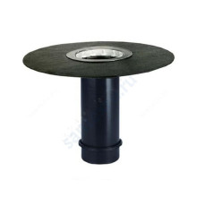 Элемент надставной Дн 110 с обжимным фланцем из нержавеющей стали