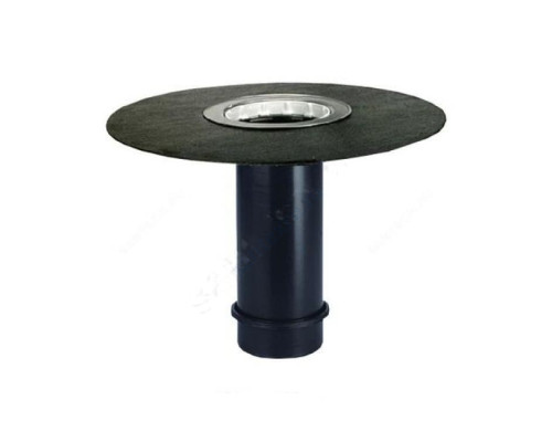 Элемент надставной Дн 110 с обжимным фланцем из нержавеющей стали