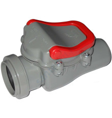Клапан серый PP-H обратный канализационный Дн 50 б/нап Политэк 4000050