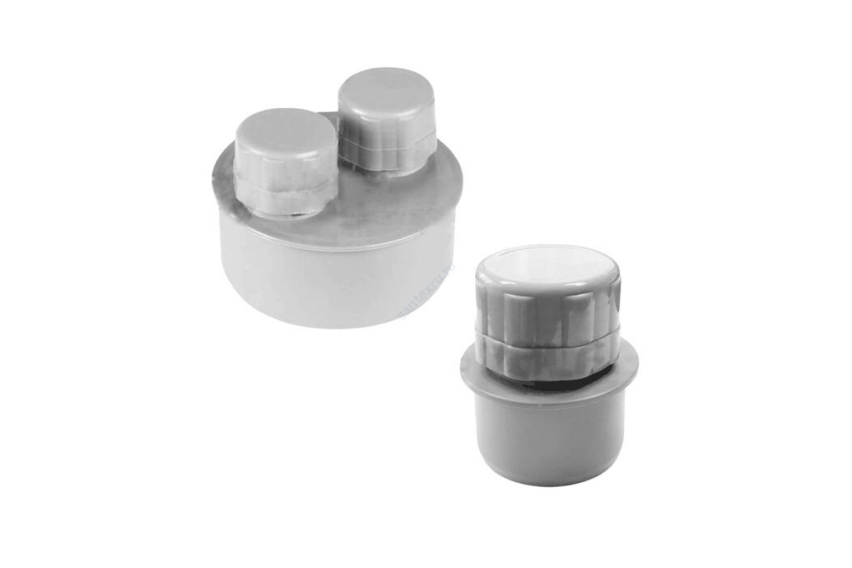 Клапан серый PP-H вакуумный Дн 110 б/нап VALFEX 26000110