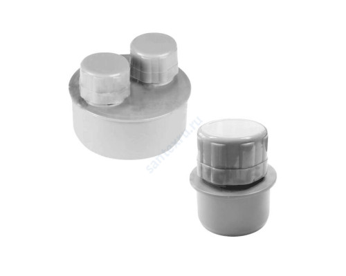 Клапан серый PP-H вакуумный Дн 110 б/нап VALFEX 26000110