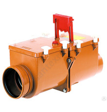 Затвор канализационный Дн 110 б/нап 2камер с фиксатором,2люк HL 710.2