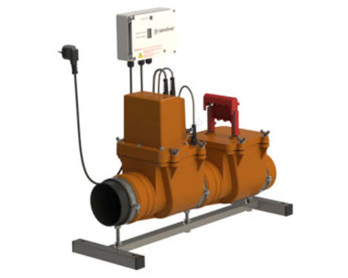 Затвор PP-H канализационный Дн 110 с электроприводом Татполимер ТП-85.100-КЗЭ