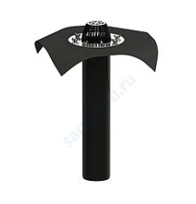 Воронка кровельная с вертикальным выпуском Дн 110 c листвоуловителем, прижимным фланцем из нержавеющей стали Татполимер ТП-01.100/6/В 