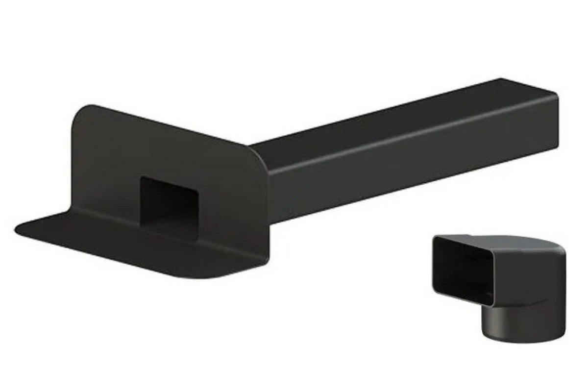 Воронка парапетная с угловым отводом D=100 65x100мм Татполимер ТП-01.П.ПП 