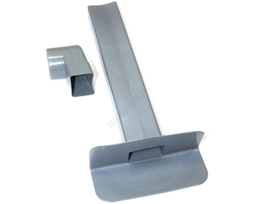 Воронка парапетная с угловым отводом D=100 65x100мм Татполимер ТП-01.П.ПВХ 