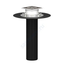 Воронка кровельная с вертикальным выпуском Дн 110 с трапом, прижимным фланцем из нержавеющей стали Татполимер ТП-03.100/6 