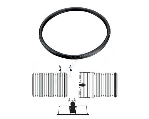 Кольцо уплотнительное для гофрированных труб EPDM Ду 400 X-Stream Wavin 23176050