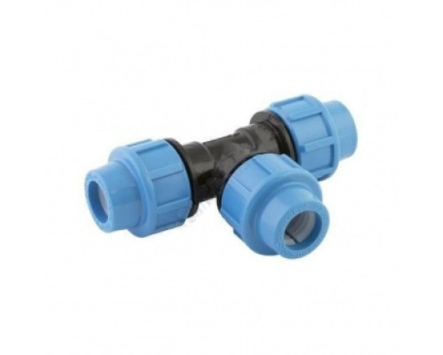 Тройник компрессионный ПЭ Дн 20 Ру12,5 напорный Джилекс 9320