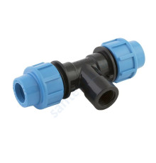 Тройник компрессионный ПЭ ВР Дн 20х1/2"х20 Ру12,5 напорный Джилекс 9420