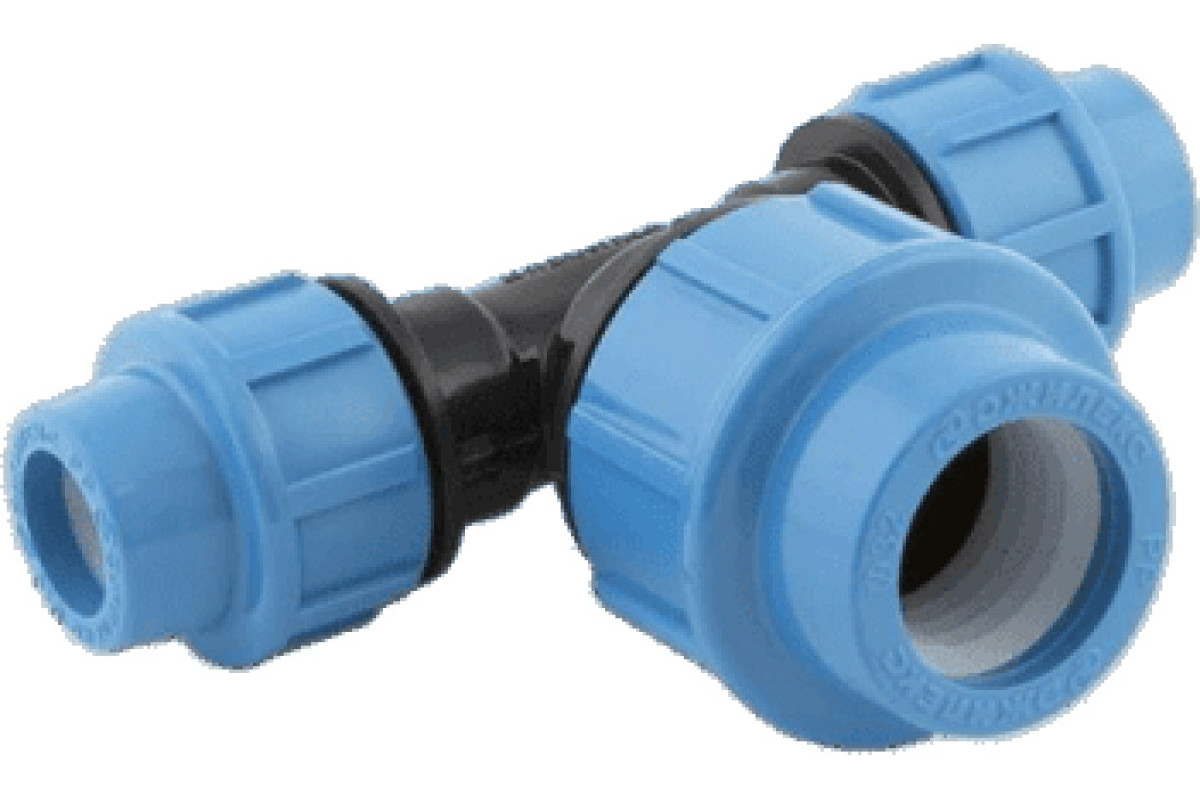 Тройник компрессионный ПЭ переходной Дн 32х20 Ру12,5 напорный Джилекс 9355