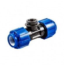 Тройник компрессионный ПЭ ВР Дн 25х1/2"х25 напорный ТПК-АКВА 52251225