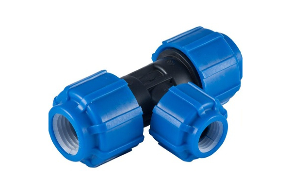 Тройник компрессионный ПЭ переходной Дн 32х20 до +40 C напорный ТПК-АКВА 51322032