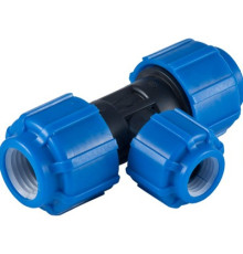 Тройник компрессионный ПЭ переходной Дн 40х25 напорный ТПК-АКВА 51402540
