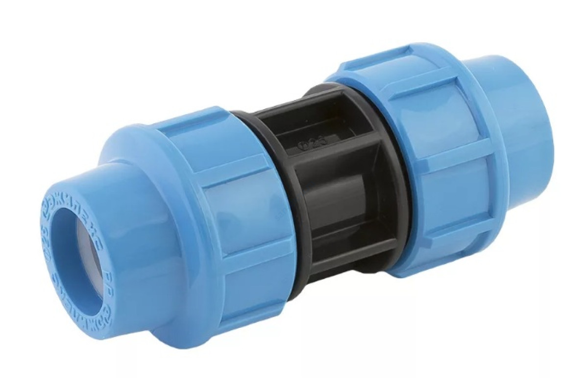 Муфта компрессионная ПЭ Дн 25 Ру12,5 напорная Джилекс 9252