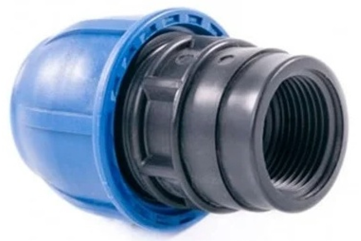 Муфта компрессионная ПЭ ВР Дн 40х1 1/2" Ру16 напорная RTP (РосТурПласт) 11491