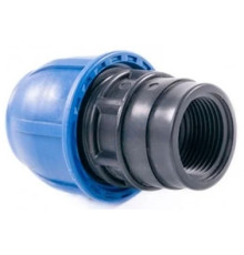 Муфта компрессионная ПЭ ВР Дн 50х1 1/2" Ру16 напорная RTP (РосТурПласт) 14906