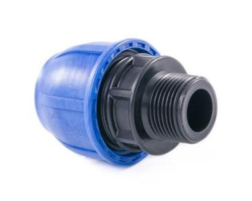 Муфта компрессионная ПЭ НР Дн 32х1/2" Ру16 напорная RTP (РосТурПласт) 14528