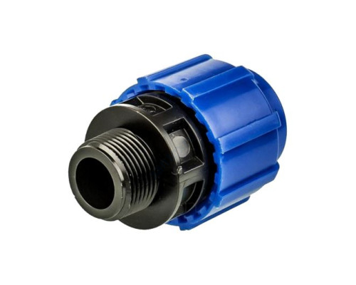 Муфта компрессионная ПЭ НР Дн 20х3/4" напорная ТПК-АКВА 53002034