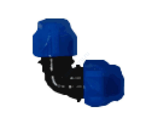 Отвод компрессионный ПЭ Дн 20х90гр напорный VALFEX 121001212020