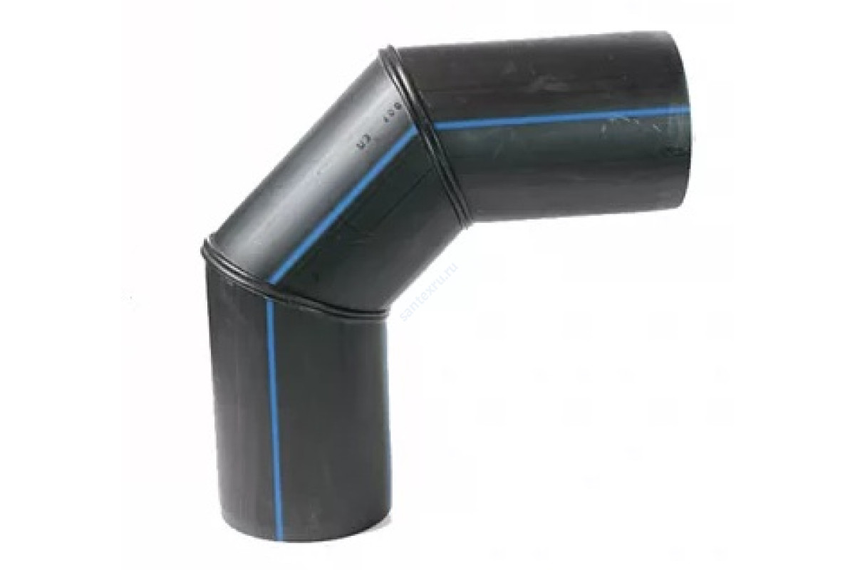 Отвод сварной ПЭ100 SDR17 Дн 355х90гр Ру10 напорный Ростпроект 