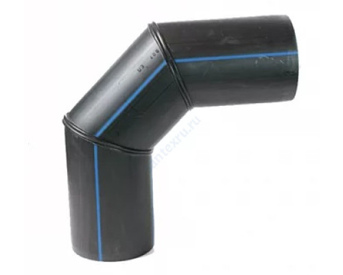 Отвод сварной ПЭ100 SDR17 Дн 355х90гр Ру10 напорный Ростпроект 