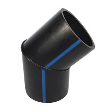 Отвод сварной ПЭ100 SDR17 Дн 355х45гр Ру10 напорный Ростпроект