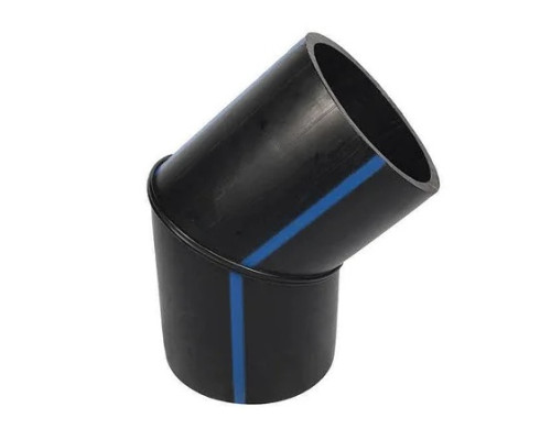 Отвод сварной ПЭ100 SDR17 Дн 355х45гр Ру10 напорный Ростпроект