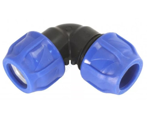 Отвод компрессионный ПЭ Дн 40х90гр Ру16 напорный RTP (РосТурПласт) 11530