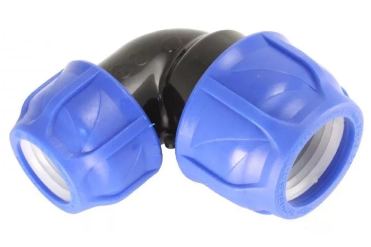 Отвод компрессионный ПЭ переходной Дн 32х25х90гр Ру16 напорный RTP (РосТурПласт) 11533