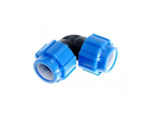 Отвод компрессионный ПЭ Дн 32х90гр напорный ТПК-АКВА 50040032
