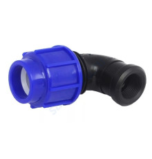 Отвод компрессионный ПЭ ВР Дн 25х1/2"х90гр напорный ТПК-АКВА 50022512