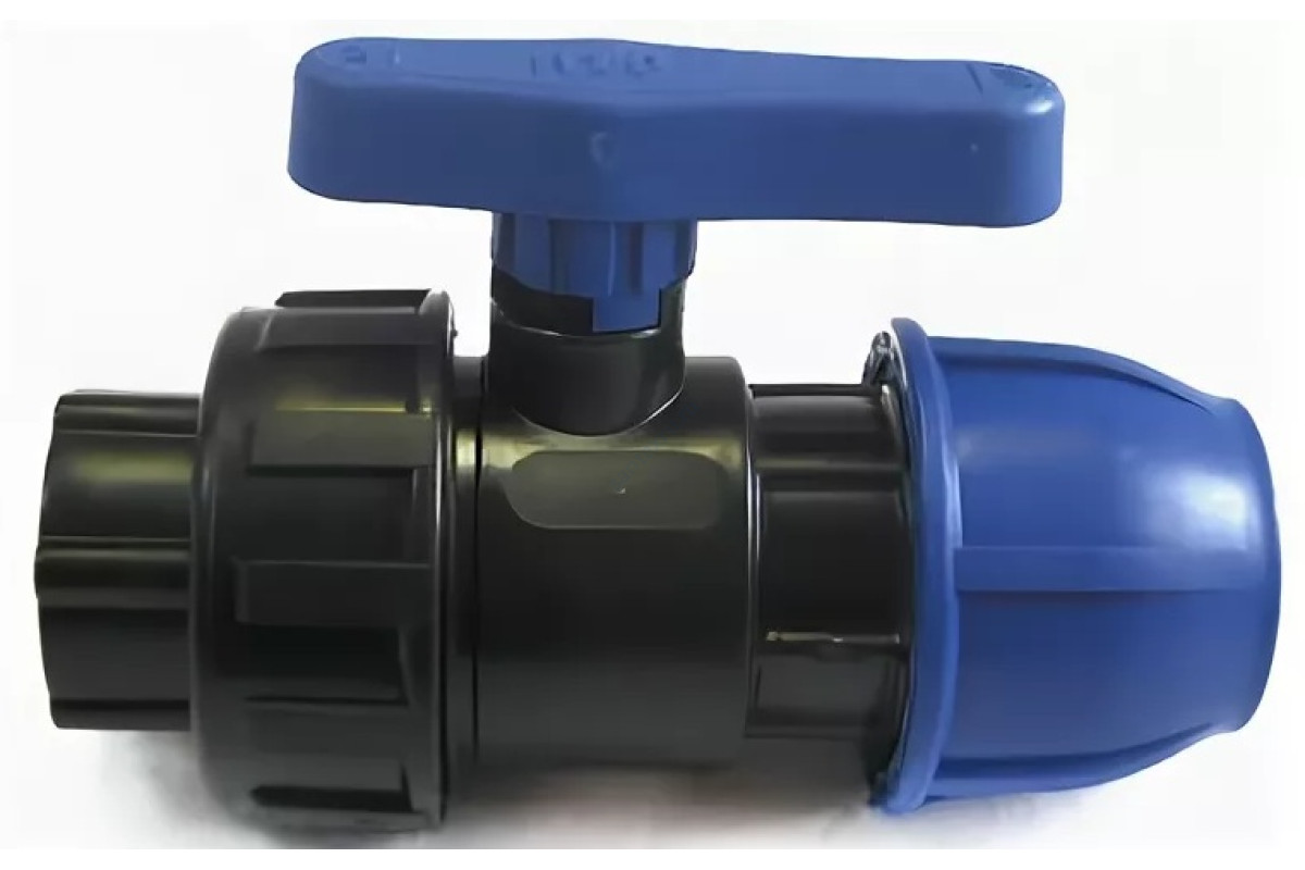 Кран компрессионный ПЭ ВР шаровой Дн 25х1/2" напорный Китай 9942512