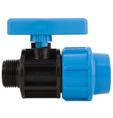 Кран компрессионный ПЭ ВР шаровой Дн 32х1" напорный Джилекс 9370