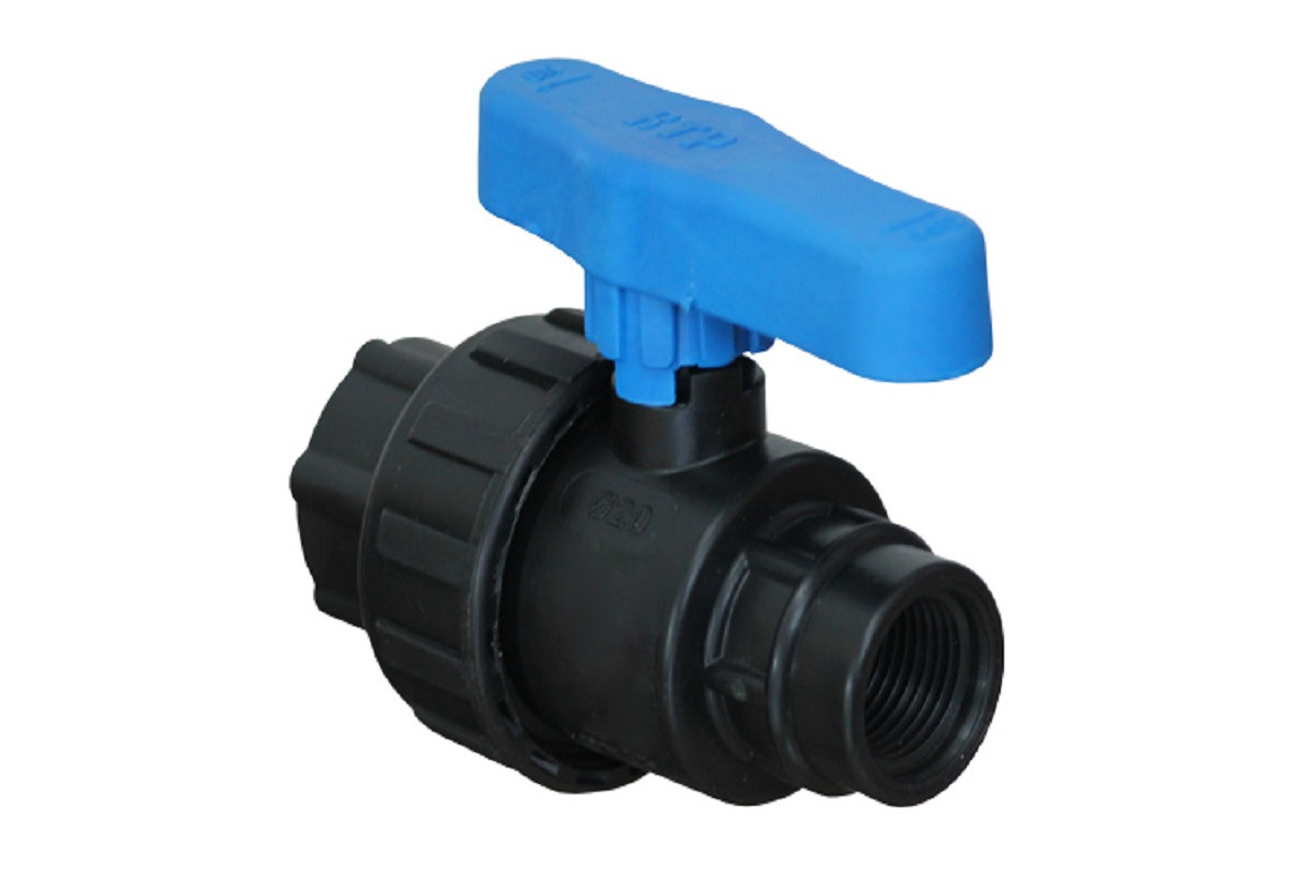 Кран ПЭ ВР шаровой ДН 15 Ру10 напорный RTP (РосТурПласт) 17357