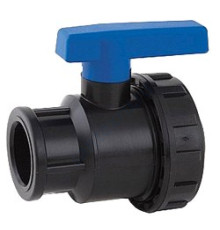 Кран ПЭ ВР шаровой Дн 40х1 1/2" Ру16 напорный RTP (РосТурПласт) 16358