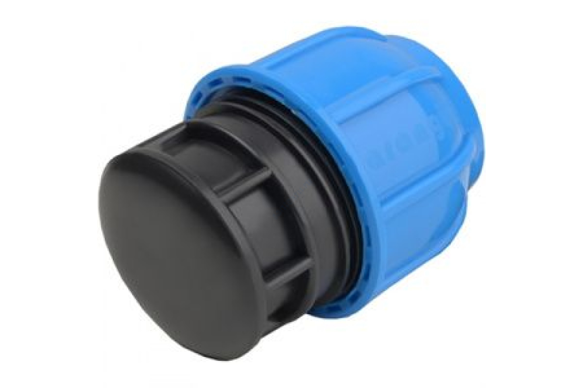 Заглушка компрессионная ПЭ Дн 20 напорная ТПК-АКВА 54010020