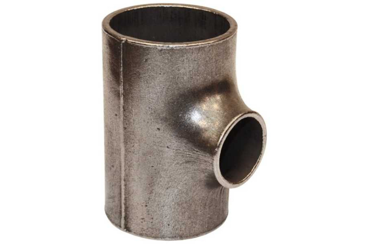 Тройник сталь 12Х18Н10Т переходной ДН 76Х3,5-57Х3,5 (Ду 65Х50) бесшовный под приварку ГОСТ 17376-2001