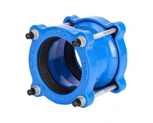 Муфта чугун соединительная Ду 50 (Дн 59-72) Ру16 L=150мм ДРК