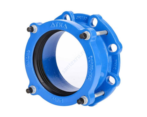 Муфта чугун соединительная Ду 400 (Дн 417-437) Ру16 L=130мм ПФРК