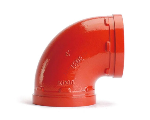 Отвод (колено) под муфту 90гр грувлок XGQT01 Ду65 (Дн76) LEDE