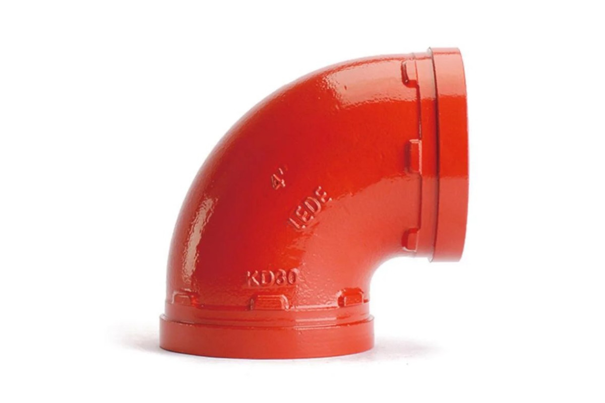 Отвод (колено) под муфту 90гр грувлок XGQT01 Ду200 (Дн219) LEDE