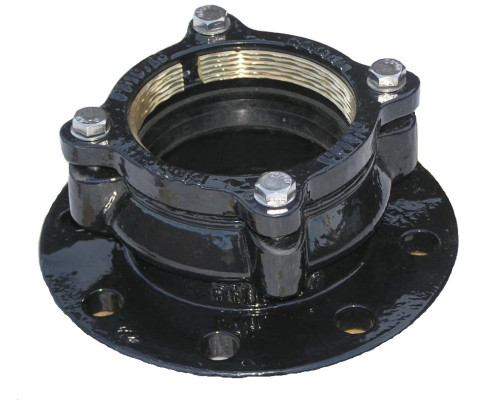 Муфта чугун соединительная для ПЭ труб Ду 200 (Дн 225-225) Ру16 L=138мм ПФРК-Е