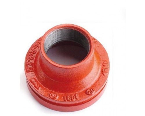Переход резьбовой под муфту грувлок XGQT07S Ду65х40 (Дн76х1 1/2") LEDE