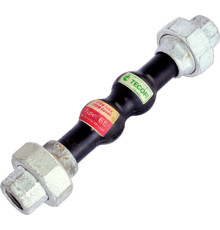 Компенсатор резиновый антивибрационный EPDM DI7140N Ду 15 Ру16 ВР L=200мм Tecofi DI7140N-0015 сжатие/растяжение 22/6