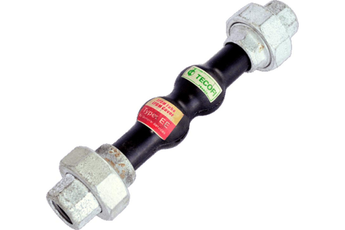 Компенсатор резиновый антивибрационный EPDM DI7140N Ду 40 Ру16 ВР L=200мм Tecofi DI7140N-0040 сжатие/растяжение 22/6