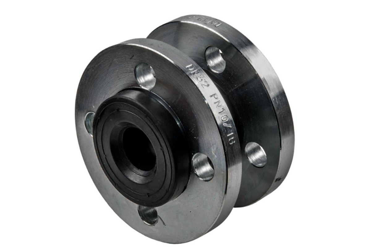 Компенсатор резиновый антивибрационный EPDM DI7240N Ду 65 Ру10/16 фл L=115мм Tecofi DI7240N-0065 сжатие/растяжение 13/7